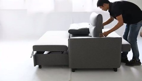 Amazon.com: THSUPER 75-Inch Queen Size Convertible Sleeper Sofa Bed, Comfortable Pull-Out Futon Loveseat, Full Love Seat for RV Small Spaces, Hide-A-Bed Fold Out Couch - Grey : Home & Kitchen