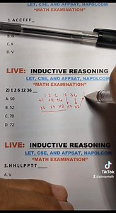 98K views · 5.4K reactions | INDUCTIVE REASONING (review) #LET #CSE #NAPOLCOM #JHS #SHS #COLLEGEENTRANCEEXAM #pinoymath | PINOYMATH-Channel | Facebook