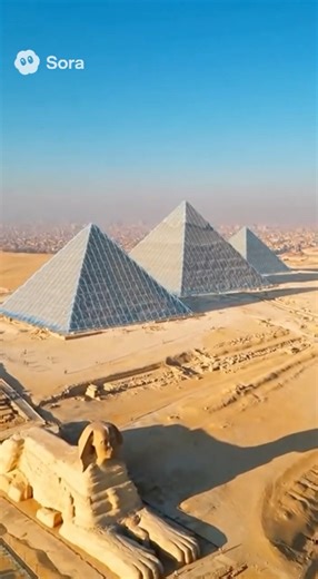 What if the Pyramids were protected by glass?
