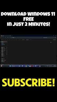 Download Windows 11 FREE in 2 Minutes ⚡ #Shorts