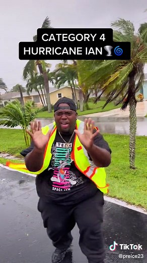 Category 4 Hurricane Ian - Funny Weather Report in Florida