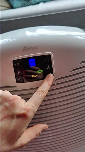 Ebac 3850e dehumidifier menu usage