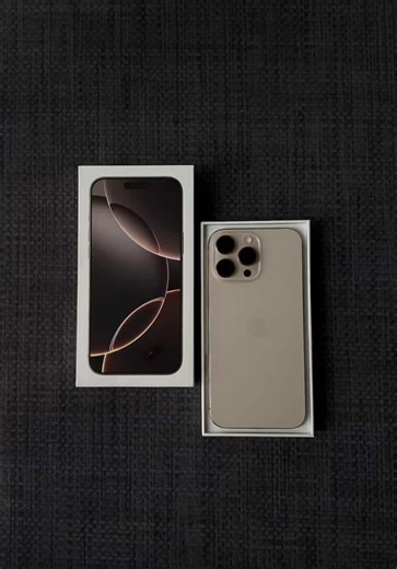 iPhone 16 Pro Max Desert Titanium Unboxing Experience