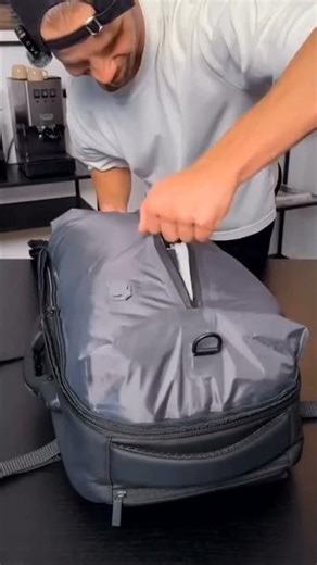 travel backpack with vacuum sealing.#amzonfinds #backpacking #vaccume