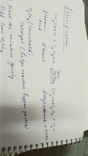 esterifcation #chemistry