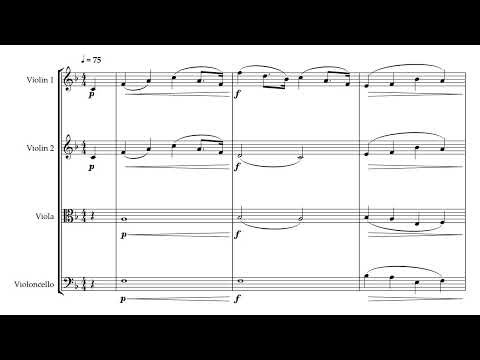 Haydn String Quartet Op. 76 No. 5 Sheet Music (Easy Intermediate)