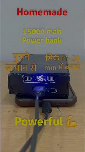 Homemade 15000mAh Power Bank 🔋 | DIY Battery Project Using Old Parts | Volt Vigyan
