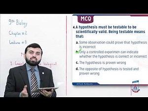Class 9 - Biology - Chapter 2 - Lecture 8 - Exercise MCQs - Allied Schools