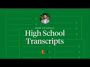 How to Apply: High School Transcripts