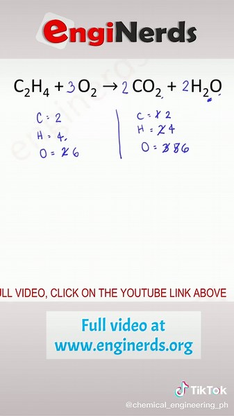 Balancing Chemical Equations. ** Full Video: https://join.enginerds.org/balancing-chemical-equations