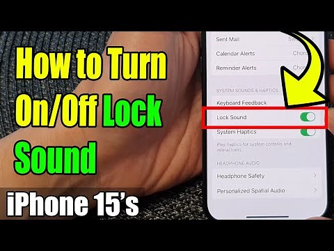 iPhone 15/15 Pro Max: How to Turn On/Off Lock Sound