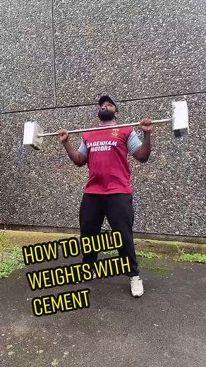 How to Make Weights with Cement - DIY Fitness Equipment