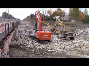 Construction Site - Real Actions of Excavators, Diggers and Dump Trucks for Kids