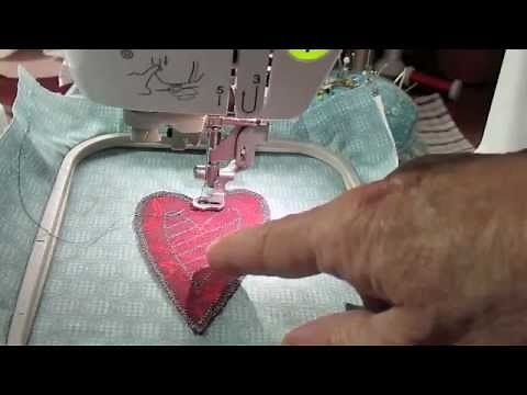 How to Make a Heart Using Appliqué Embroidery on the Brother SE400 Sewing Machine