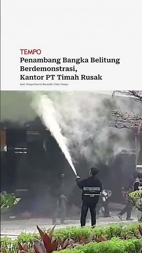 Penambang Bangka Belitung Berdemonstrasi, Kantor PT Timah Rusak #shorts