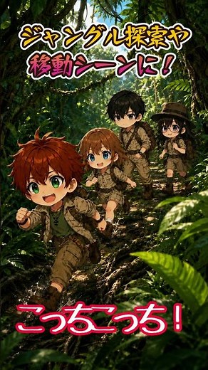 Jungle BGM with Bird Sounds | Perfect for Exploration & Adventure Scenes【Free BGM】#Shorts