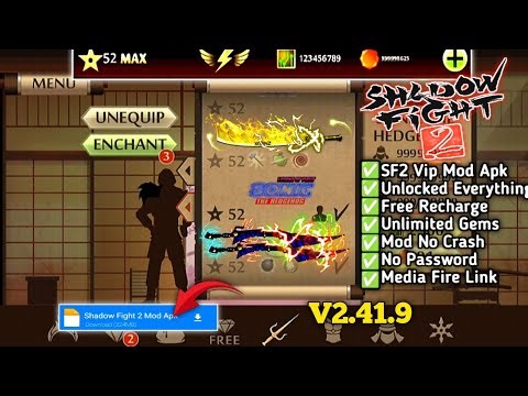 Shadow Fight 2 Mod Apk V2.41.9 | Sonic 99 Max Level | No Password
