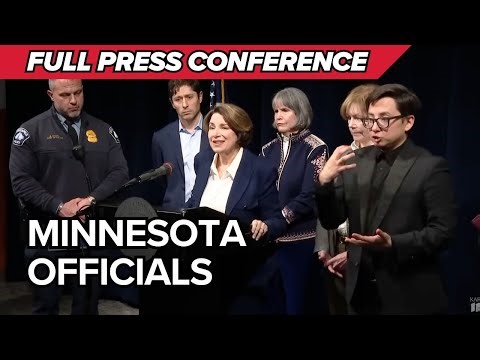 Sen. Amy Klobuchar joins Minneapolis mayor, police for update after ICE agents kill ICU nurse