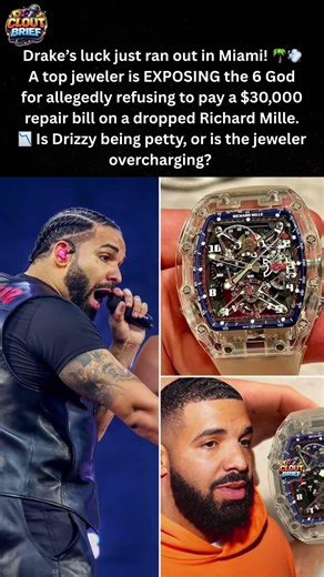 DRAKE BANNED BY MIAMI JEWELER?! 💎 $30K Bill Unpaid? 💸 #Drake #RichardMille