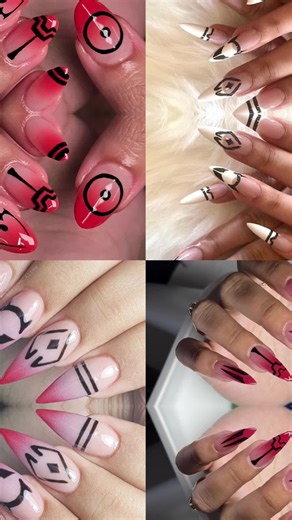 JJK don’t miss! #jjk #gojo #sukuna #nails #nailinspo