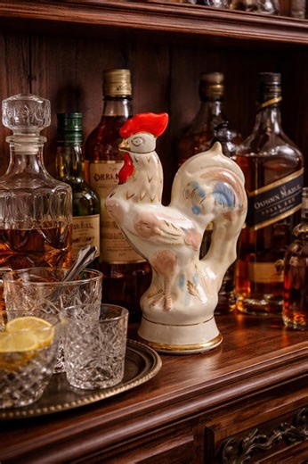 Vintage Soviet Ceramic Rooster Decanter, Vintage Barware, Vodka Decanter, Antique Decanter Figurine Rooster Hand-painted - Etsy