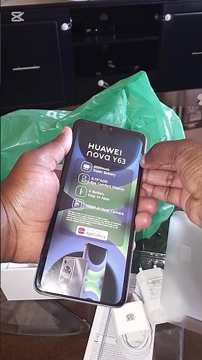 LET'S UNBOX MY NEW PHONE - HUAWEI NOVA Y63😃🎉🎊 #southafricanyoutuber #roadto100subs #huawei #android