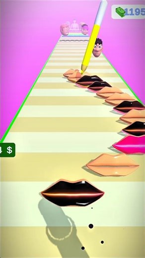 Lips Stick Run Master Game #121 #lipstick #shorts #games #gameplay #shortsfeed #viral #funny