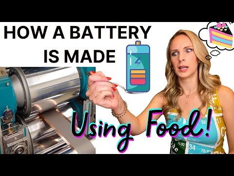 How a Lithium Ion Battery is Made [Using Food!]
