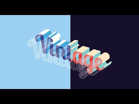 Block Text Effect Illustrator Tutorial | Graphic design