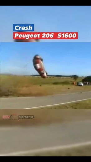 😲SPECTACULAR Accident💥 Peugeot 206 S1600 Flips Multiple Times in the Air🚀 #rallymoment #jump #Awesome #crash #peugeot206 | Rally crazy moments
