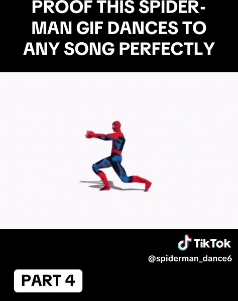 Spider-Man Dancing on TikTok