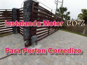✅✅✅ Instalando Motor Electrico Co-Z. Gate opener Co-Z.✅✅✅