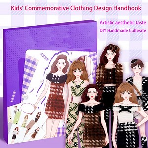 Kids' DIY Fashion Design Kit - Safe Fabric & Accessories With Design Cards, Create Your Own Fashion Sample Manual Christmas Gift - Etsy
