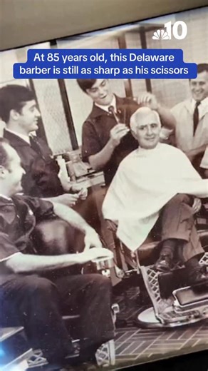 A longtime barber in New Castle County, George Gioffre, recently turned 85. And he shows no signs of being ready to stop cutting hair anytime soon. NBC10’s Delaware Bureau reporter @timfurlong2 visited the shop this week to see what keeps George going strong. | NBC10 Philadelphia
