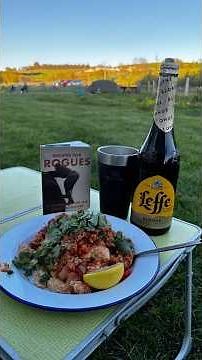 Chicken & Chorizo Paella. Cooked out in the field