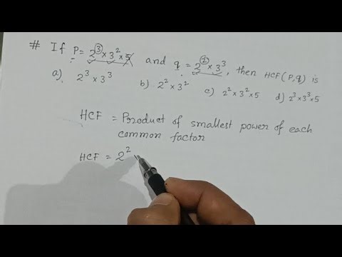 Finding HCF using Prime Factorisation Method