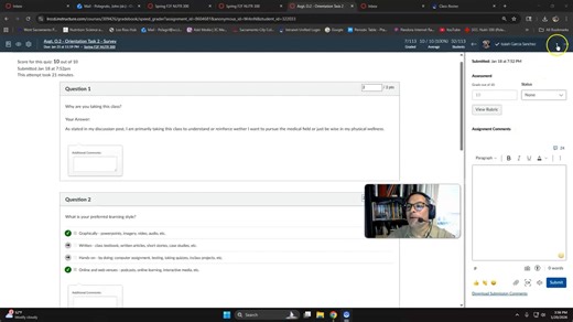 Speedgrader student list functionality