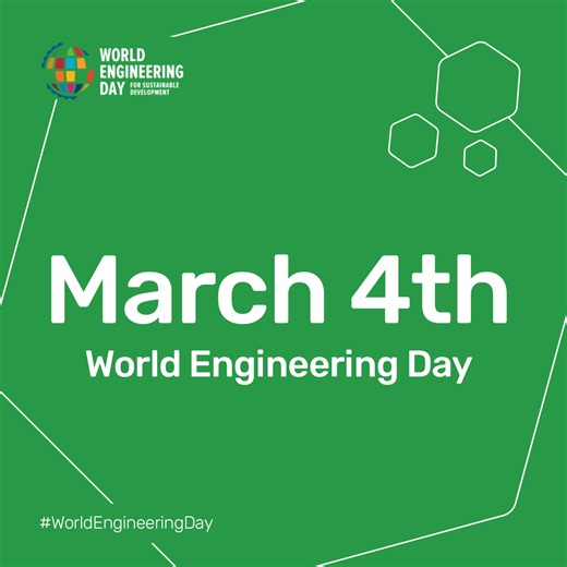 World Engineering Day 2026: Smart engineering for sustainable #WorldEngineeringDay