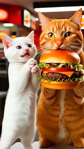 Haré mi propia hamburguesa🍔 #catfunny #cat #cattales #gatereelers | Gatereelers