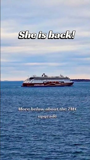 Viking Grace is back in business after a dry dock and upgrade ✨🇸🇪🛳️ 🇫🇮