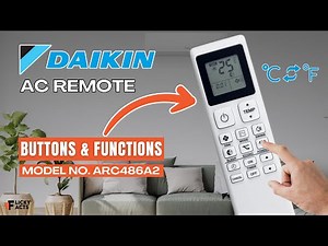 Daikin AC Remote Buttons & Functions (Model No: ARC486A2) | Heat Pump Remote Guide