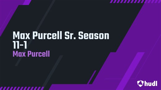 Max Purcell Sr. Season 11-1