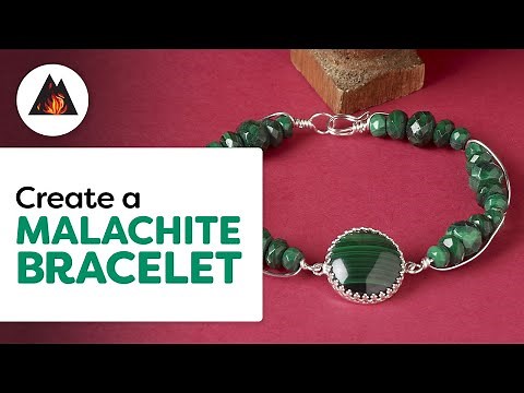 Malachite Gemstone Bracelet Tutorial