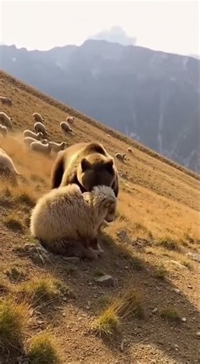 30 Wild Bears Attack Shepherds’ Flock in Epic Mountain Showdown #wildlife #bears #nature