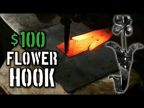 Forging a $100 Flower Coat Hook [Blacksmith Projects to Sell]