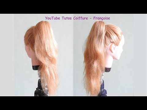Tuto Coiffure Queue de cheval Haute facile / Easy High Ponytail hairstyle / Peinado fácil Coleta
