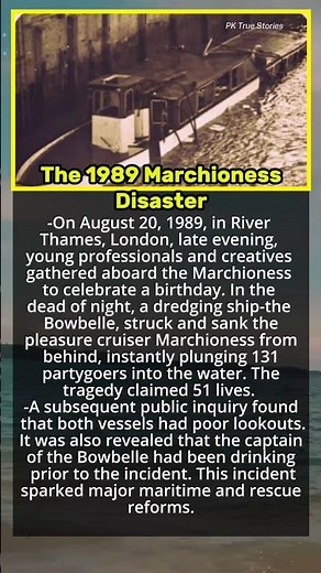 The Horrifying Marchioness Disaster #history #story #shorts
