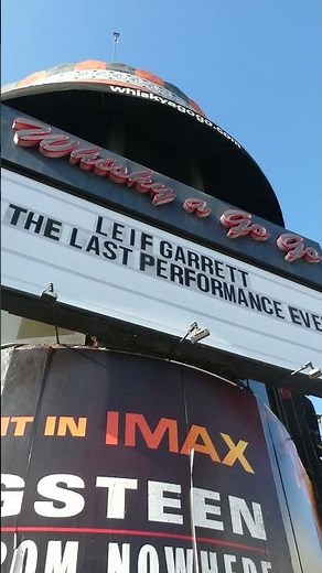 Leif Garrett The Last Performance Ever Marquee Whisky A Go Go Sunset Blvd LA CA November 8, 2025