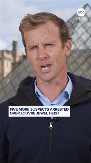 French police have arrested five more people in connection to the Louvre heist, including what prosecutors believe is one of the four robbers seen in the daylight robbery of some of France's crown jewels. Read more: https://abcnews.visitlink.me/krAKWf | ABC News