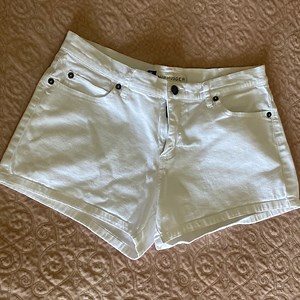 Hip Hugger White Shorts